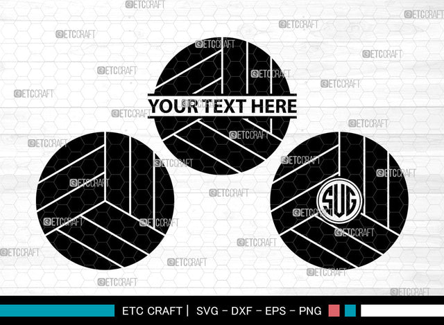 Volleyball Icons Monogram, Volleyball Svg, Ball Svg, Volleyballs, Volleyball Net, Volleyball Monogram, Icon Monogram, Svg Cut File, Dxf, Eps, Png, SVG ETC Craft 