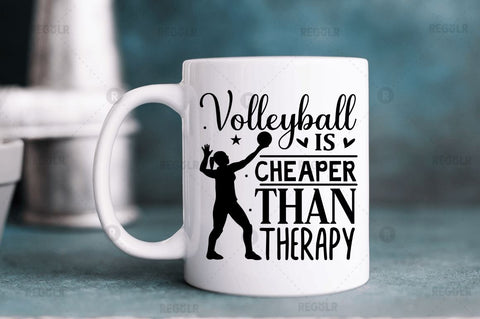 Volleyball is cheaper than therapy SVG SVG Regulrcrative 