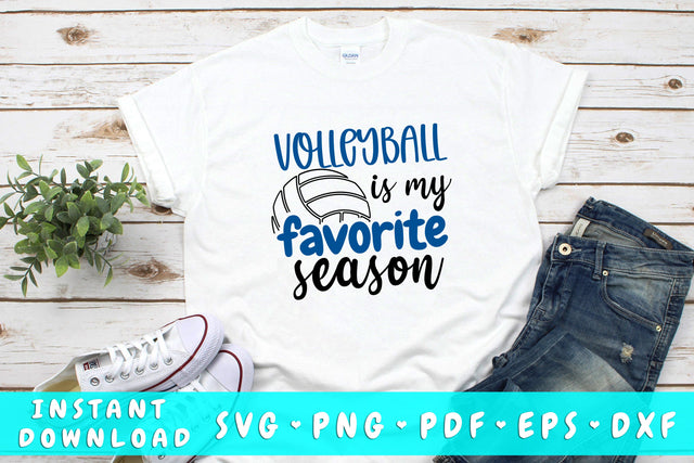 Volleyball Is My Favorite Season SVG SVG HappyDesignStudio 