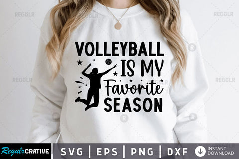 Volleyball is my favorite season SVG SVG Regulrcrative 