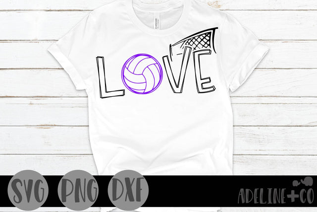Volleyball love, sports SVG Adeline&co 
