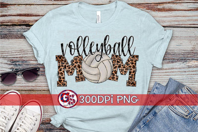 Volleyball Mom PNG for Sublimation Sublimation Greedy Stitches 