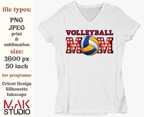 Volleyball mom png, Volleyball mom image, Glitter volleyball png, Volleyball mom sublimation, Transparent png, Clipart, Digital download Sublimation MAKStudion 