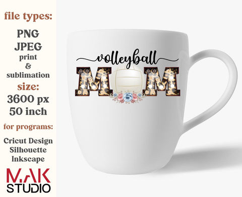 Volleyball mom png, Volleyball mom sublimation, Volleyball mom sublimation designs, Hand drawn png for mama, Shirt clipart, Tshirt clipart Sublimation MAKStudion 