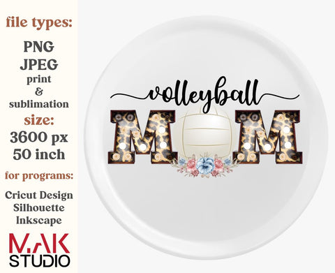 Volleyball mom png, Volleyball mom sublimation, Volleyball mom sublimation designs, Hand drawn png for mama, Shirt clipart, Tshirt clipart Sublimation MAKStudion 