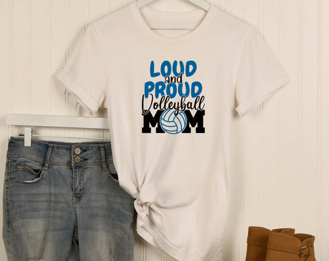 Volleyball Mom SVG Bundle, 6 Designs, Volleyball Mom Messy Bun SVG, Volleyball Shirt SVG, Loud And Proud Volleyball Mom SVG SVG HappyDesignStudio 