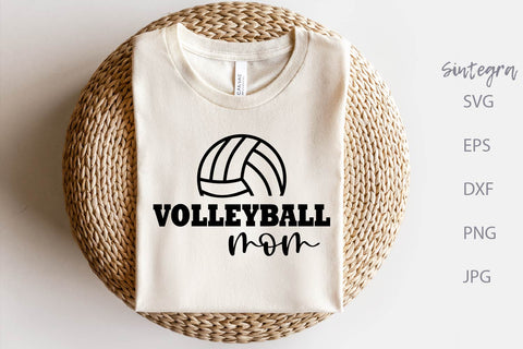 Volleyball Mom SVG Cut File, PNG Print Free For Commercial Use SVG Sintegra 