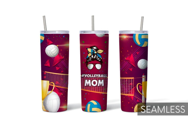 Volleyball Mom Tumbler Sublimation Sublimation SvgOcean 