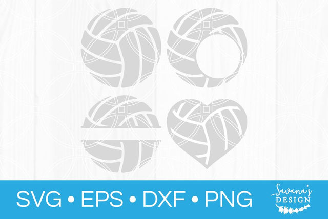 Volleyball Monogram Bundle SVG SavanasDesign 