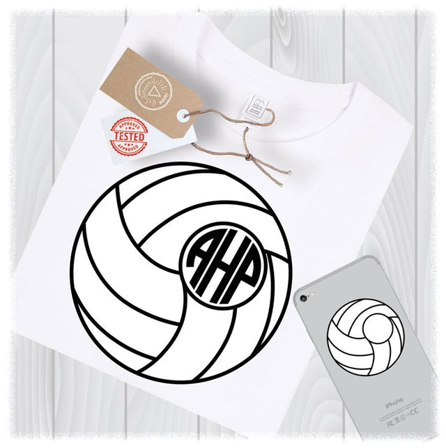 Volleyball Monogram SVG Files Sports Mom Frame Cut Designs - Volleyball SVG Files for Cricut - Volleyball SVG Files for Silhouette SVG My Sew Cute Boutique 