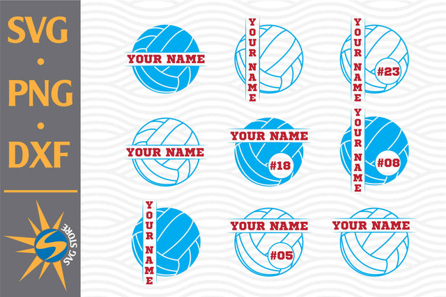 Volleyball Monogram SVG, PNG, DXF Digital Files Include SVG SVGStoreShop 