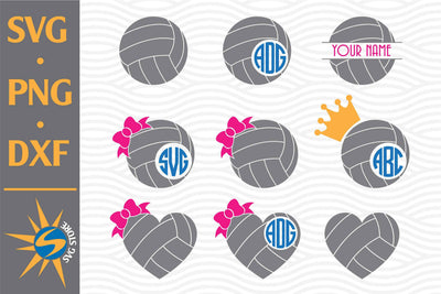 Volleyball Monogram SVG, PNG, DXF Digital Files Include SVG SVGStoreShop 