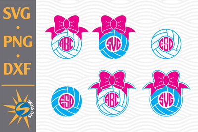 Volleyball Monogram SVG, PNG, DXF Digital Files Include SVG SVGStoreShop 
