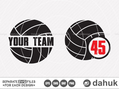 Volleyball monogram svg, Volleyball svg, Your team, Sport svg, Volleyball shirt, Volleyball dxf, Eps, Dxf, Png, digital art, clipart SVG dahukdesign 