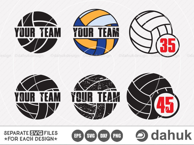 Volleyball monogram svg,Volleyball svg,Your team, Sport svg, Volleyball shirt,Volleyball dxf,Eps,Dxf,Png,digital art,clipart SVG dahukdesign 
