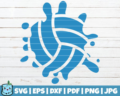 Volleyball Splash SVG MintyMarshmallows 