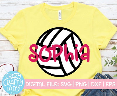 Volleyball | Sports SVG Cut File SVG Crazy Crafty Lady Co. 