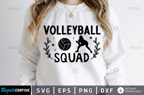 Volleyball squad SVG SVG Regulrcrative 