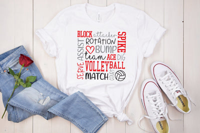 Volleyball Subway Art SVG Caffeinated SVGs 