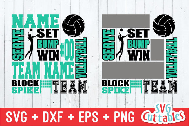 Volleyball Subway Art SVG Svg Cuttables 