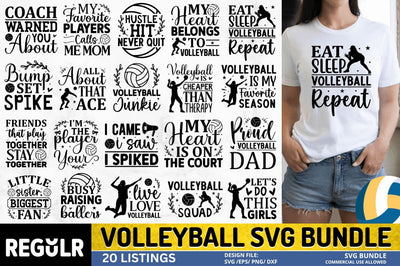 Volleyball Svg Bundle SVG Regulrcrative 
