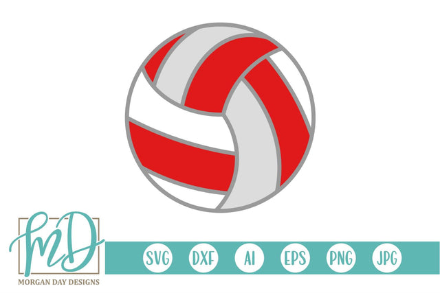 Volleyball SVG Morgan Day Designs 