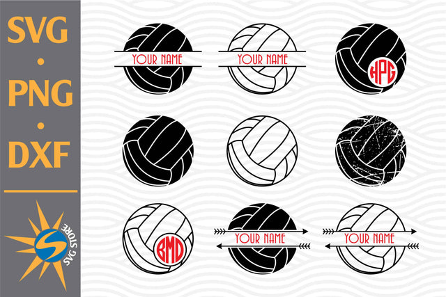 Volleyball SVG, PNG, DXF Digital Files Include SVG SVGStoreShop 