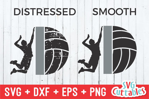 Volleyball svg - Volleyball Cut File - Template 0042 - svg - eps - dxf - Volleyball Team - Silhouette - Cricut cut file, Digital download SVG Svg Cuttables 