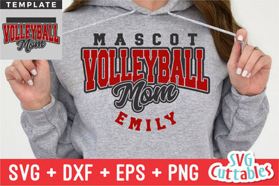 Volleyball svg - Volleyball Cut File - Template 0058 - svg - eps - dxf - Volleyball Team - Silhouette - Cricut cut file, Digital download SVG Svg Cuttables 