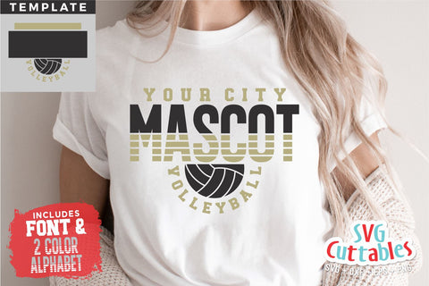 Volleyball svg - Volleyball Cut File - Template 0061 - svg - eps - dxf - Volleyball Team - Silhouette - Cricut cut file, Digital download SVG Svg Cuttables 