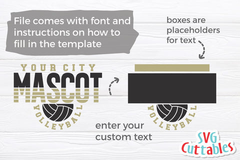 Volleyball svg - Volleyball Cut File - Template 0061 - svg - eps - dxf - Volleyball Team - Silhouette - Cricut cut file, Digital download SVG Svg Cuttables 