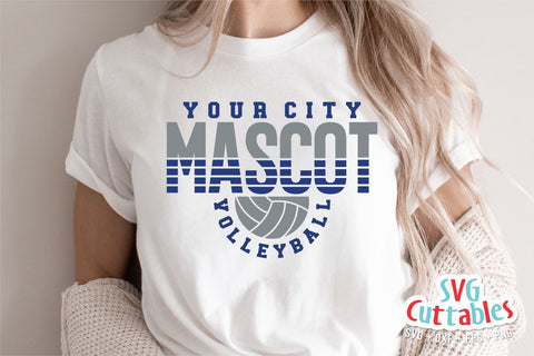 Volleyball svg - Volleyball Cut File - Template 0061 - svg - eps - dxf - Volleyball Team - Silhouette - Cricut cut file, Digital download SVG Svg Cuttables 