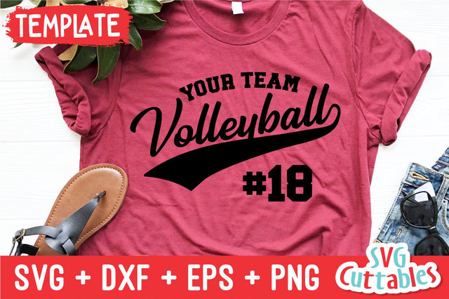 Volleyball SVG | Volleyball Template 0040 | Volleyball Shirt SVG Svg Cuttables 