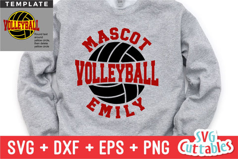 Volleyball SVG | Volleyball Template 0053 | Volleyball Shirt SVG Svg Cuttables 