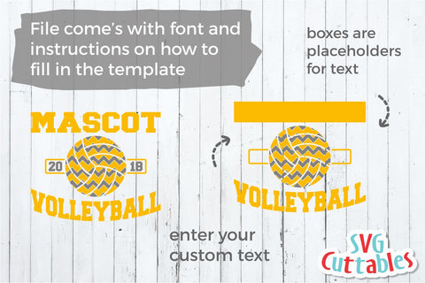 Volleyball Template 0011 SVG Svg Cuttables 