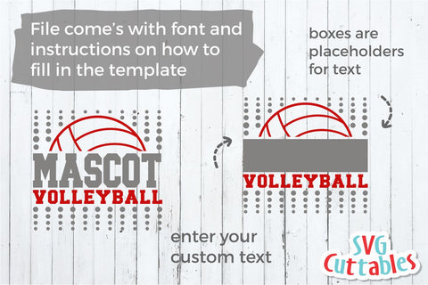 Volleyball Template 0012 SVG Svg Cuttables 
