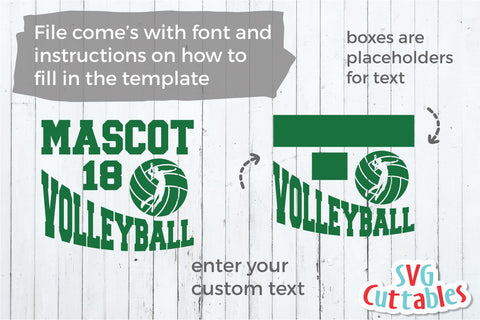 Volleyball Template 0022 SVG Svg Cuttables 