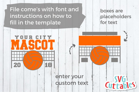 Volleyball Template 0025 SVG Svg Cuttables 