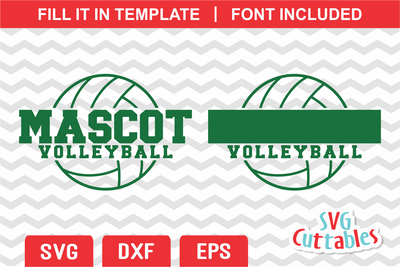 Volleyball Template 0026 SVG Svg Cuttables 