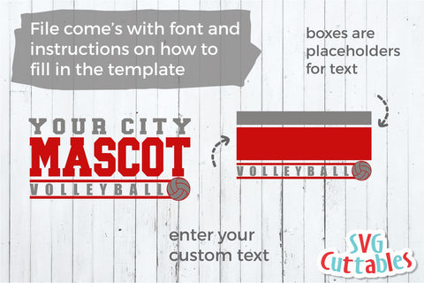 Volleyball Template 0027 SVG Svg Cuttables 