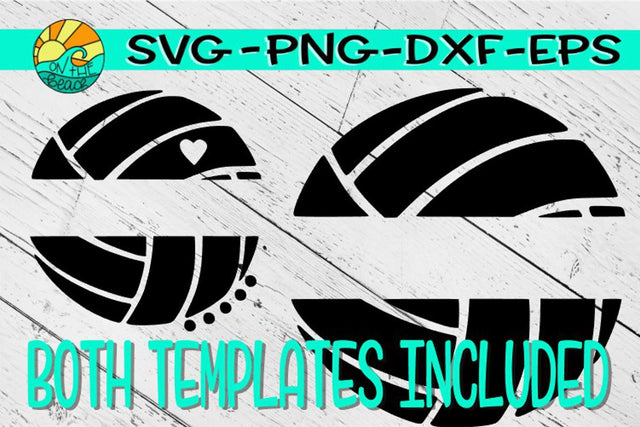 Volleyball Template -SVG - DXF - EPS - PNG SVG On the Beach Boutique 