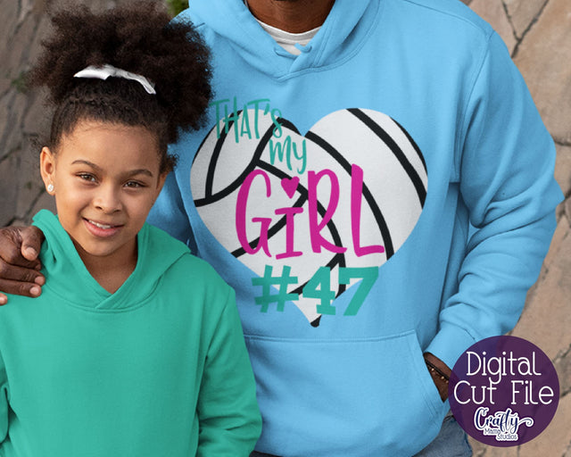 Volleyball - That's My Girl Svg SVG Crafty Mama Studios 