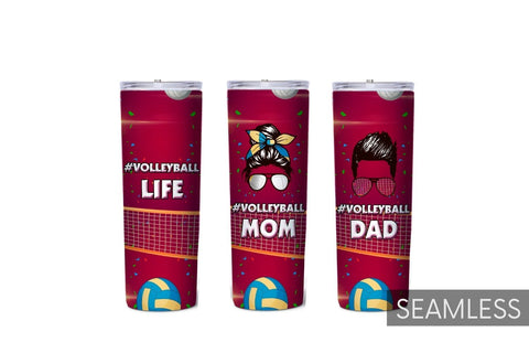 Volleyball Tumbler Sublimation Bundle Sublimation SvgOcean 