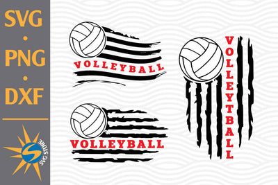 Volleyball US Flag SVG, PNG, DXF Digital Files Include SVG SVGStoreShop 