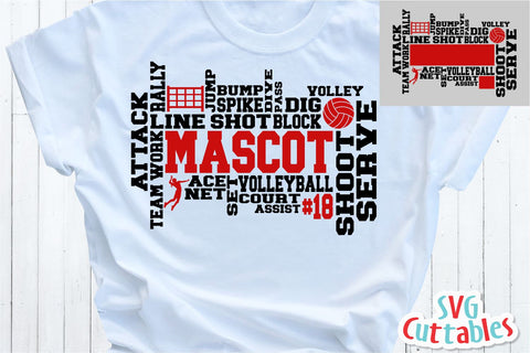 Volleyball Word Art SVG Svg Cuttables 