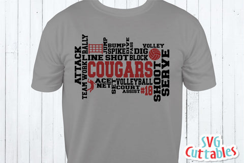 Volleyball Word Art SVG Svg Cuttables 
