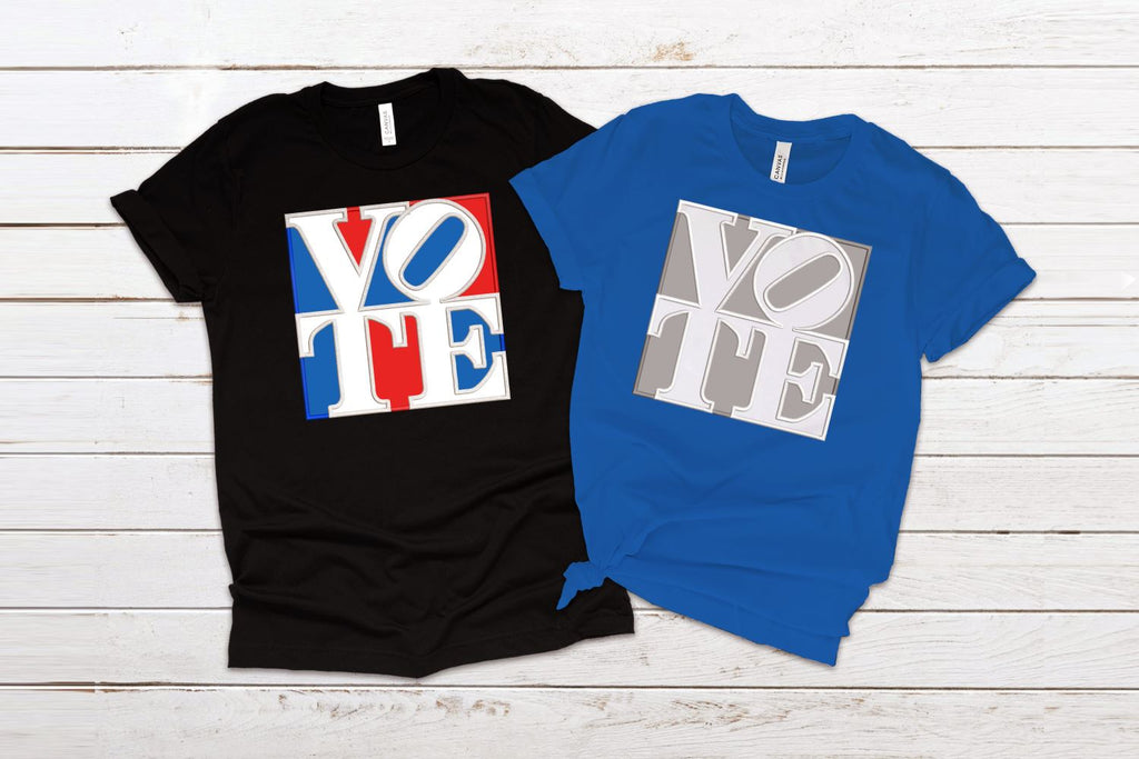 Vote Graphic Square Applique Embroidery Design - So Fontsy