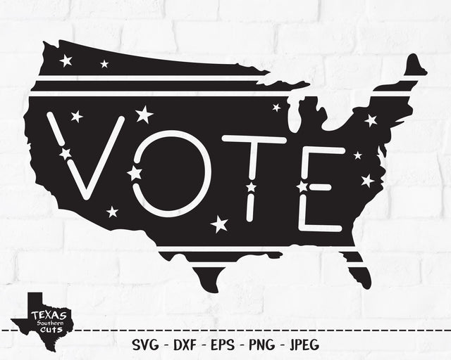 Vote | Patriotic SVG SVG Texas Southern Cuts 