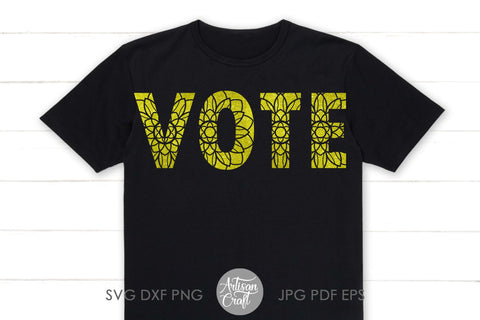 Vote SVG, USA elections, Mandala SVG Artisan Craft SVG 