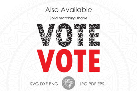 Vote SVG, USA elections, Mandala SVG Artisan Craft SVG 